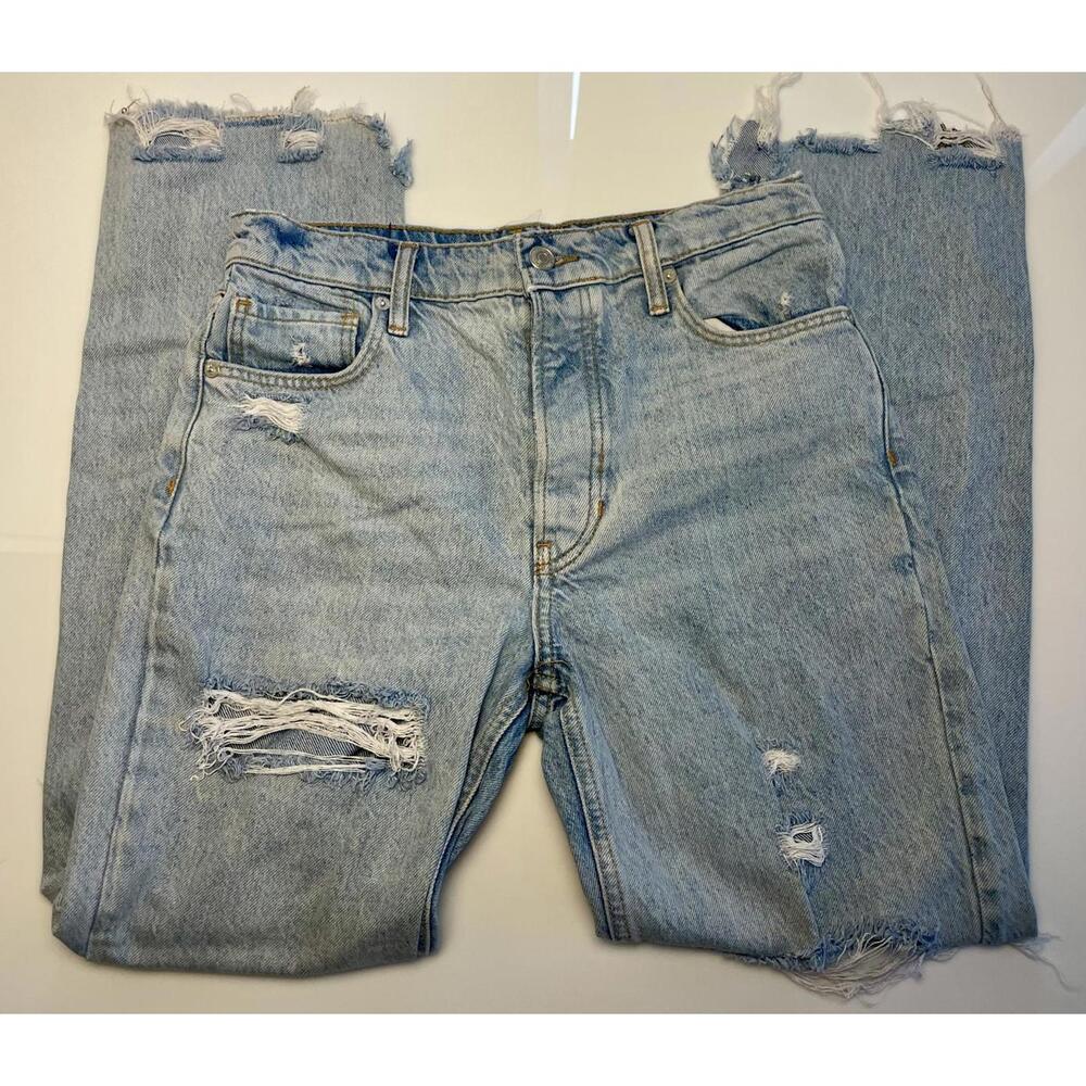 We the Free Distressed Mid-Rise Jeans - Woman 26